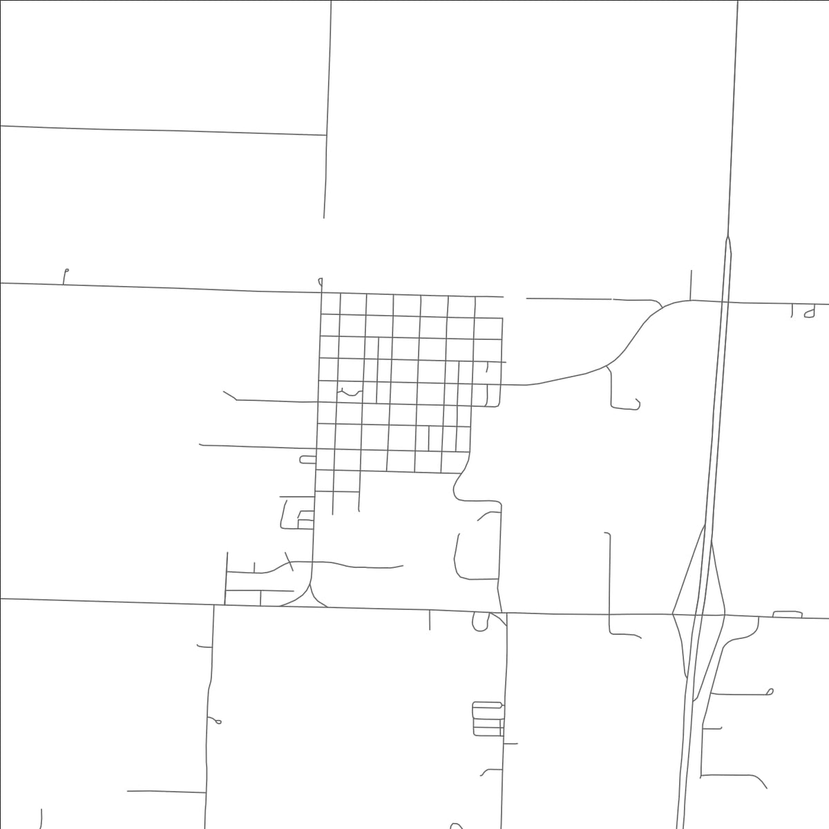 ROAD MAP OF DEEPWATER, MISSOURI BY MAPBAKES
