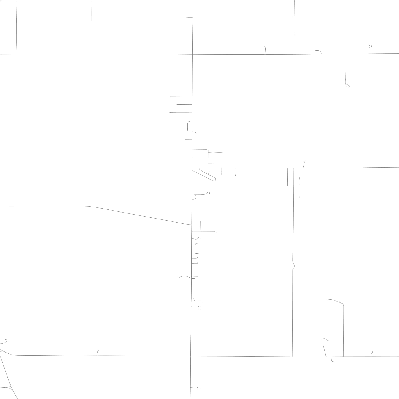 ROAD MAP OF DONAHUE, LOWA BY MAPBAKES