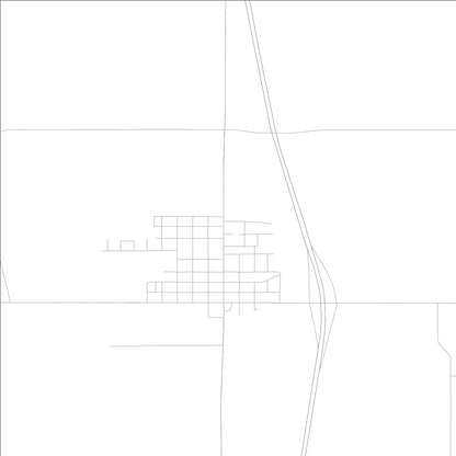 ROAD MAP OF DONNELLSON, LOWA BY MAPBAKES