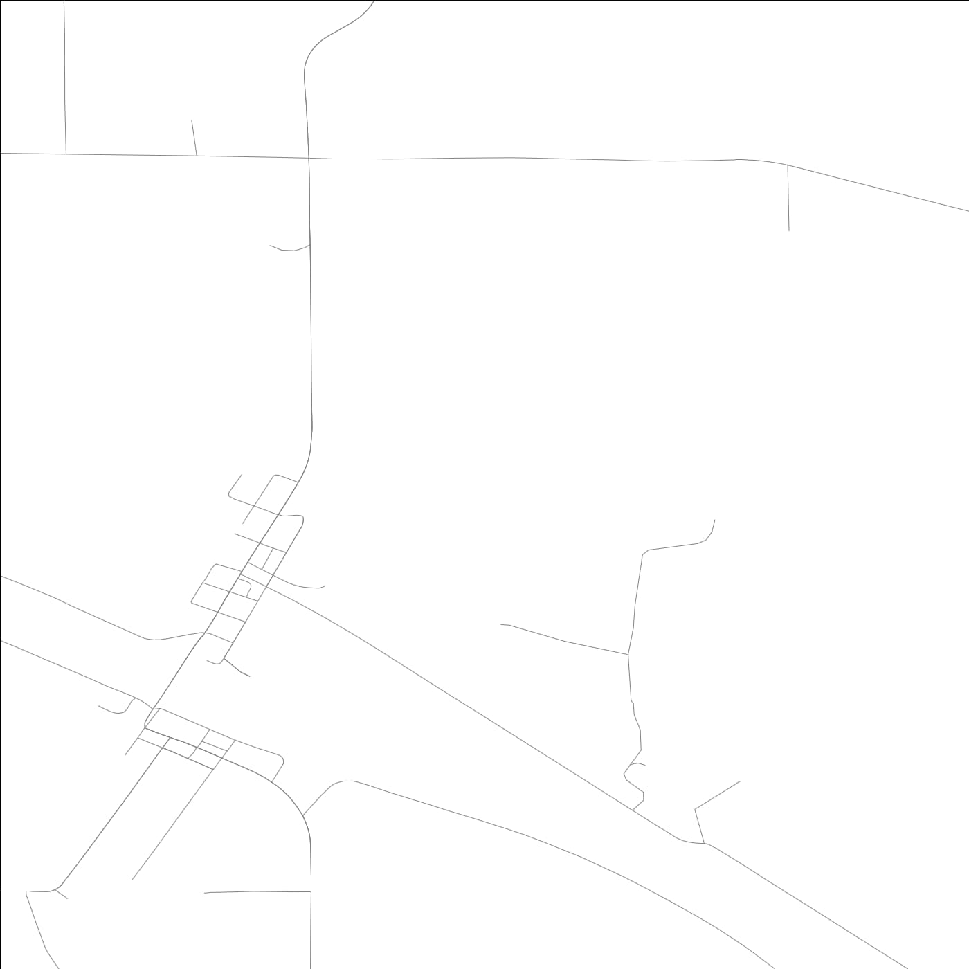 ROAD MAP OF DOUDS, LOWA BY MAPBAKES