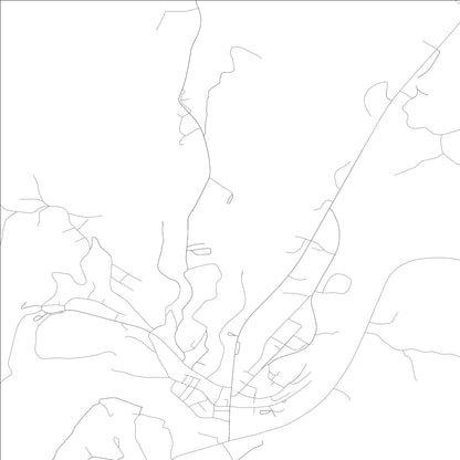 ROAD MAP OF BEATTYVILLE, KENTUCKY BY MAPBAKES