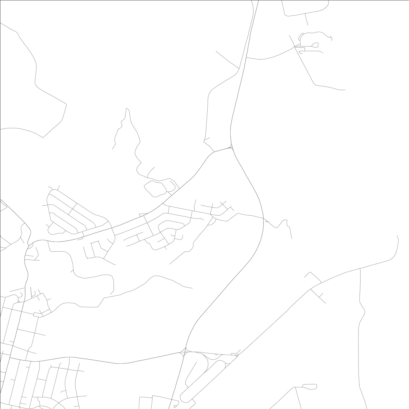 ROAD MAP OF HANAMAULU, HAWAII BY MAPBAKES