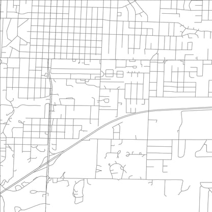 ROAD MAP OF DENNIS ACRES, MISSOURI BY MAPBAKES