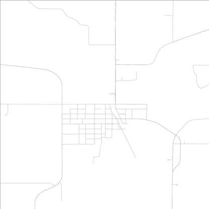 ROAD MAP OF DOWS, LOWA BY MAPBAKES