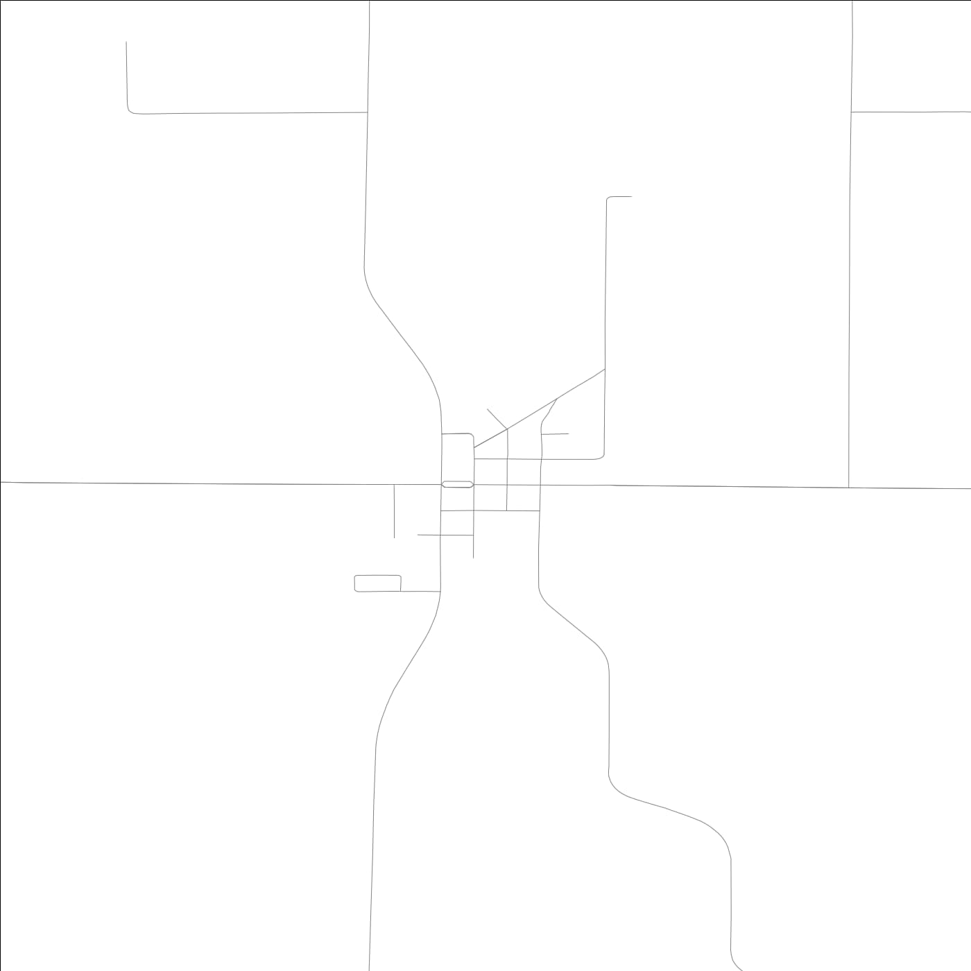 ROAD MAP OF DRAKESVILLE, LOWA BY MAPBAKES