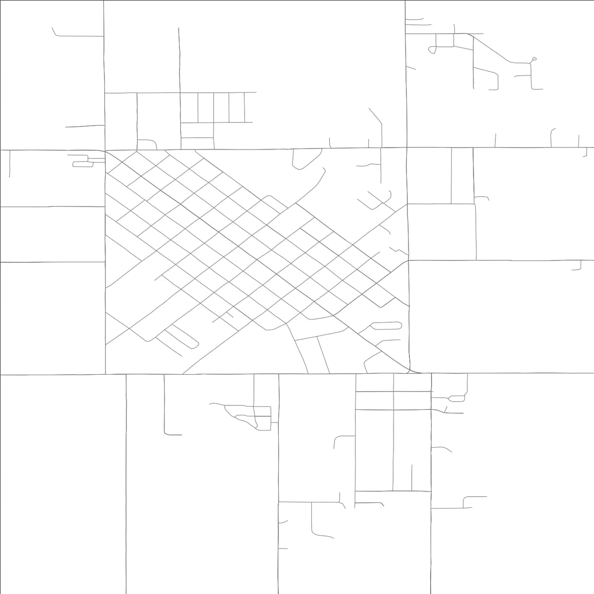 ROAD MAP OF BUHL, IDAHO BY MAPBAKES