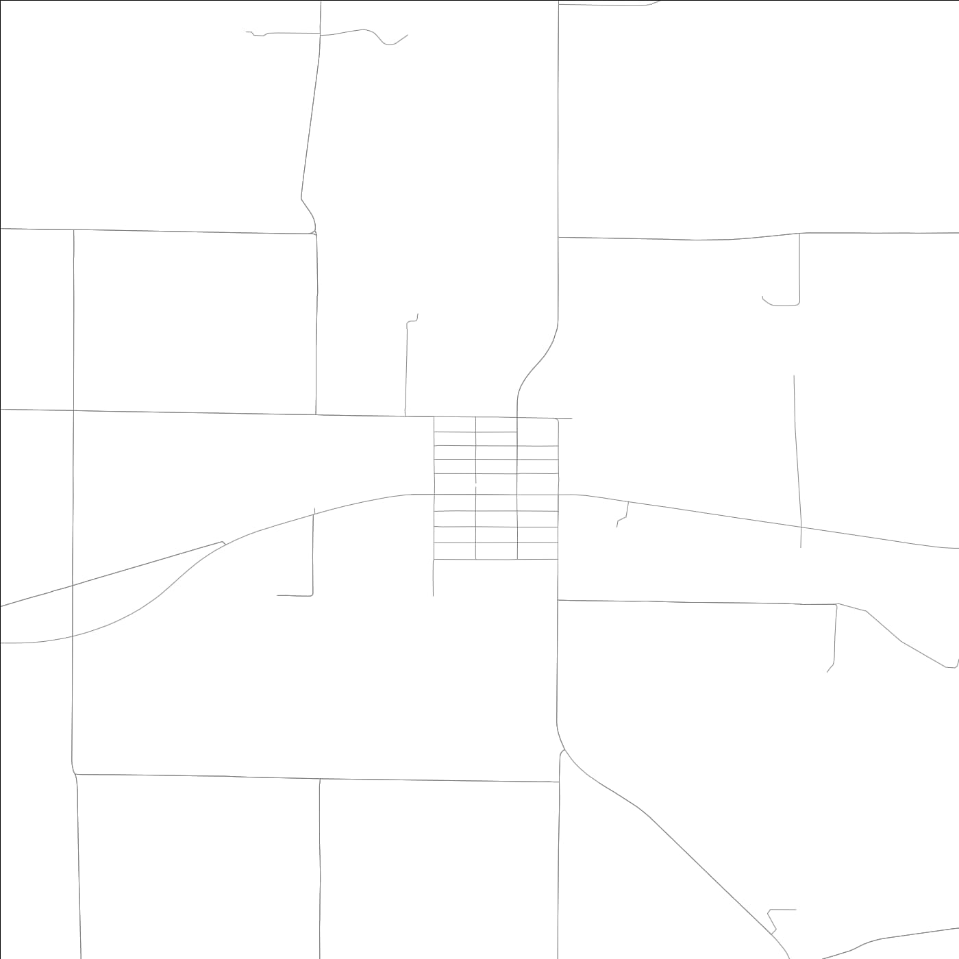 ROAD MAP OF COATSBURG, ILLINOIS BY MAPBAKES