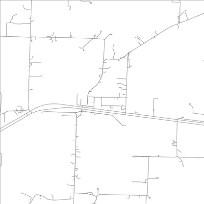 ROAD MAP OF DIGGINS, MISSOURI BY MAPBAKES