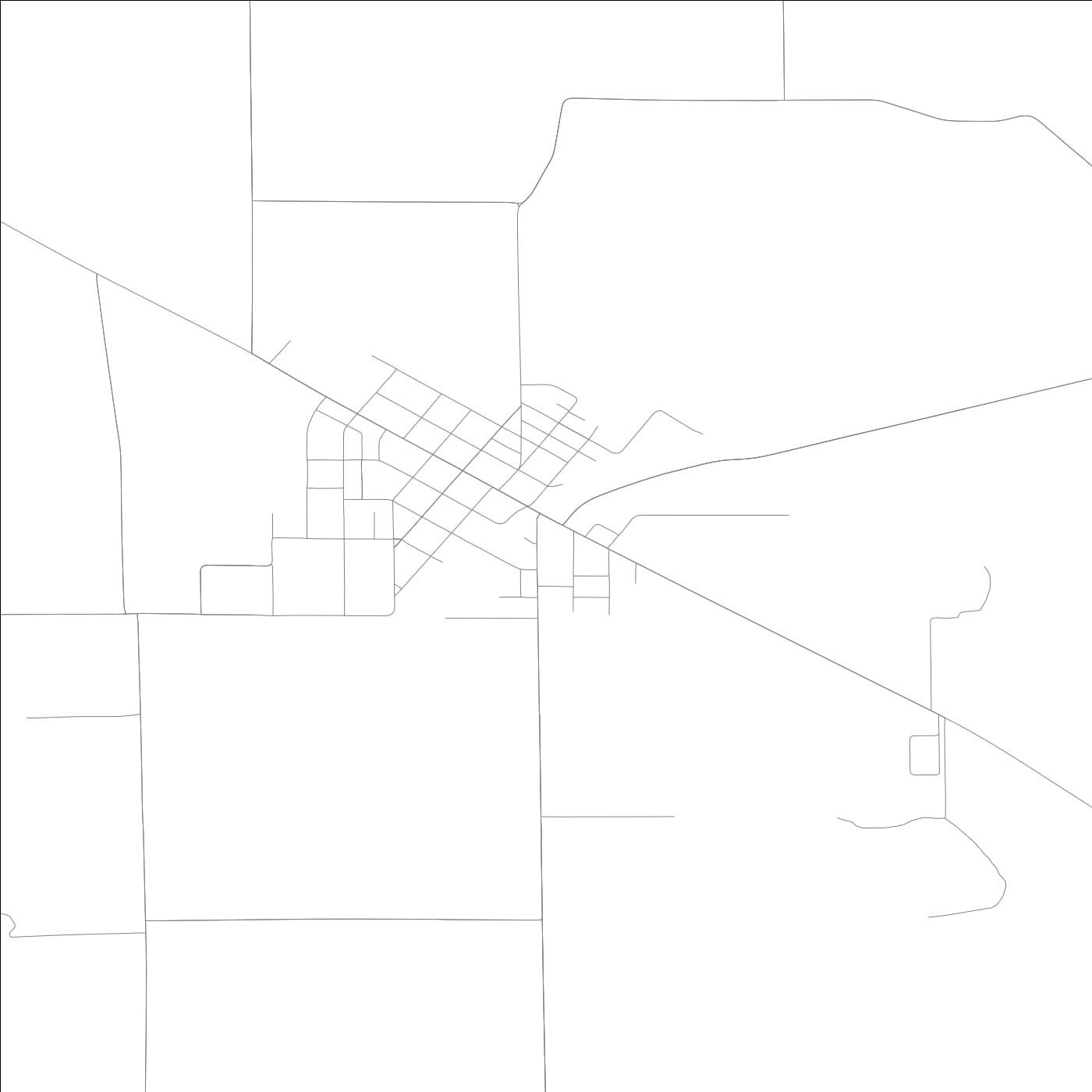 ROAD MAP OF COFFEEN, ILLINOIS BY MAPBAKES