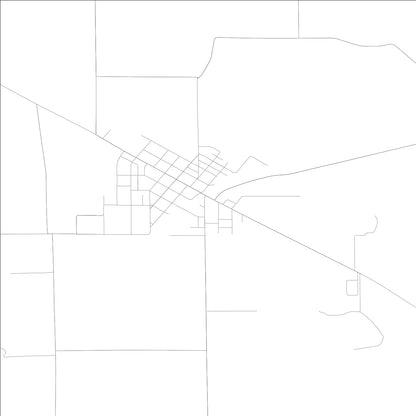 ROAD MAP OF COFFEEN, ILLINOIS BY MAPBAKES