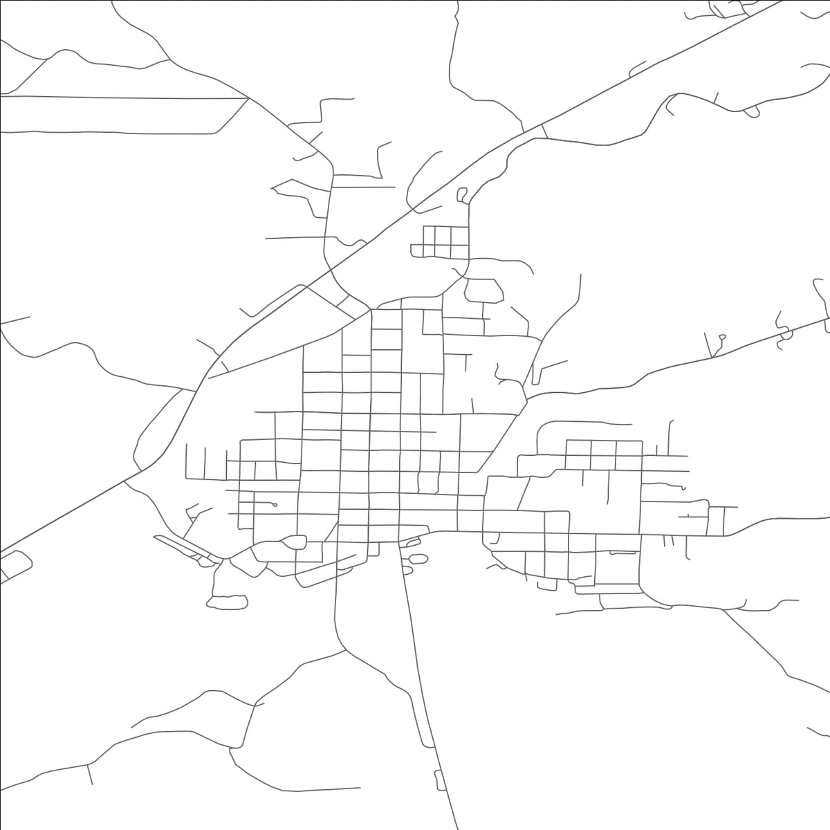 ROAD MAP OF DONIPHAN, MISSOURI BY MAPBAKES