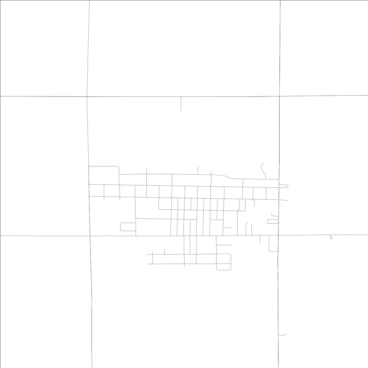 ROAD MAP OF DYSART, LOWA BY MAPBAKES