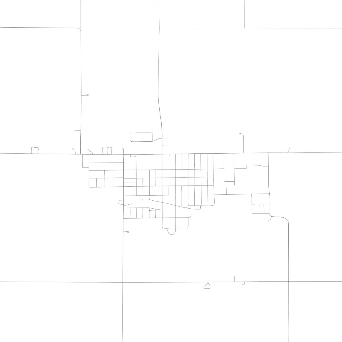 ROAD MAP OF EARLHAM, LOWA BY MAPBAKES