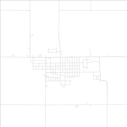 ROAD MAP OF EARLHAM, LOWA BY MAPBAKES