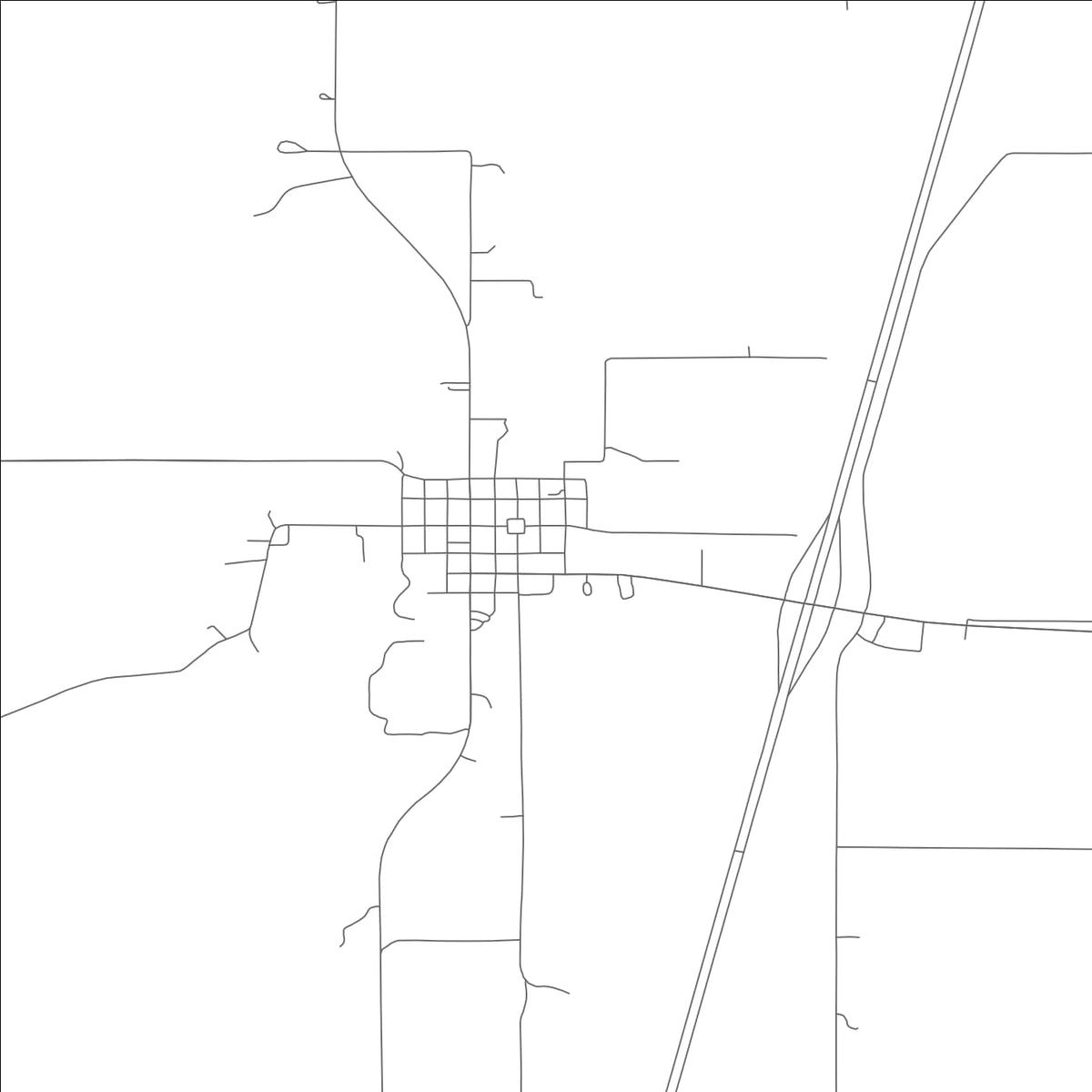 ROAD MAP OF EAGLEVILLE, MISSOURI BY MAPBAKES