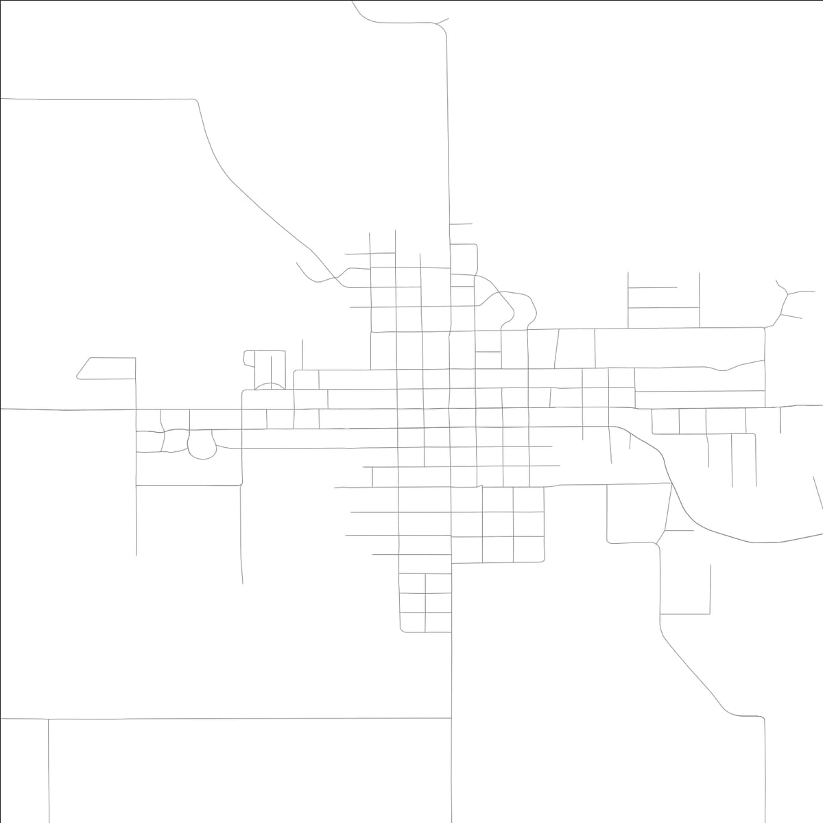 ROAD MAP OF ELDORA, LOWA BY MAPBAKES