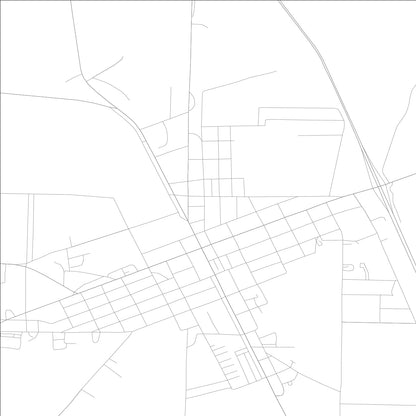 ROAD MAP OF ASHBURN, GEORGIA BY MAPBAKES