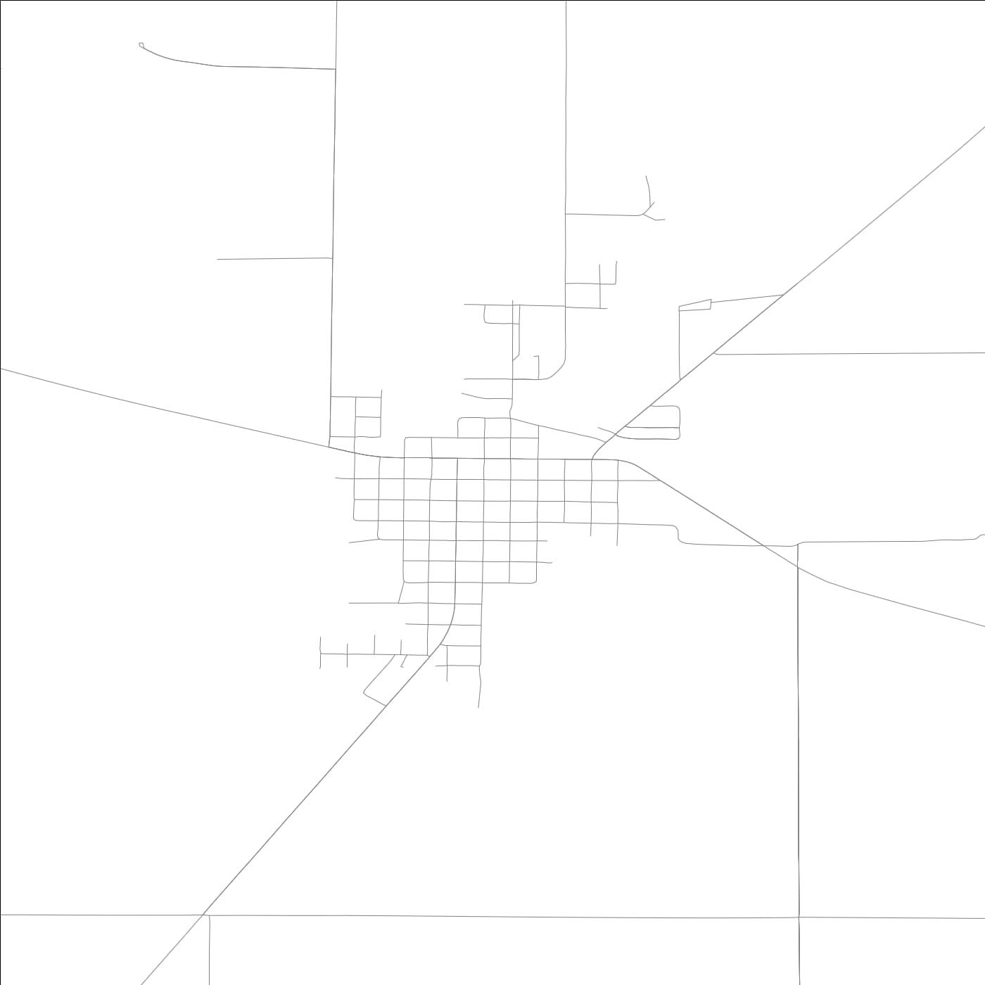 ROAD MAP OF COULTERVILLE, ILLINOIS BY MAPBAKES