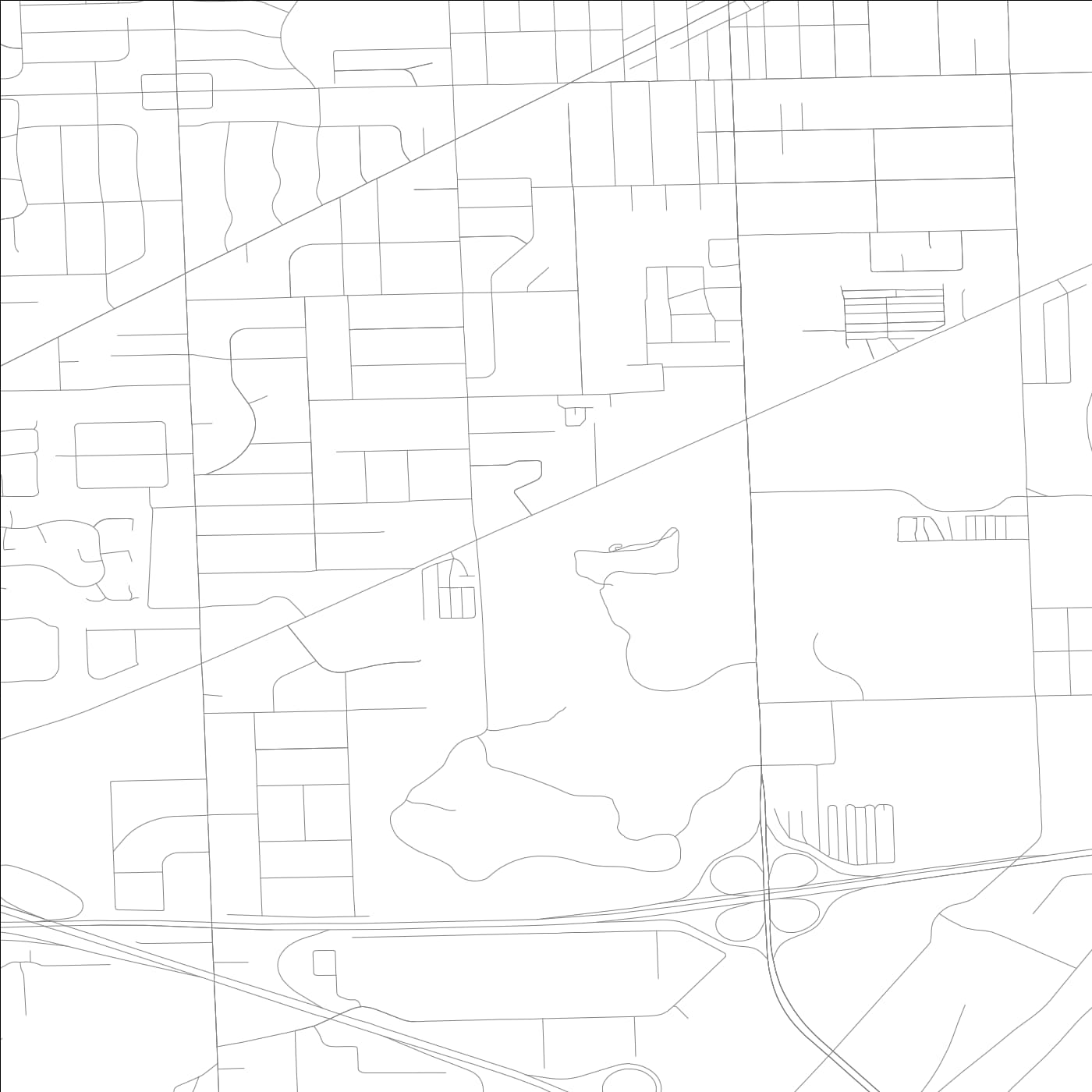 ROAD MAP OF COUNTRYSIDE, ILLINOIS BY MAPBAKES