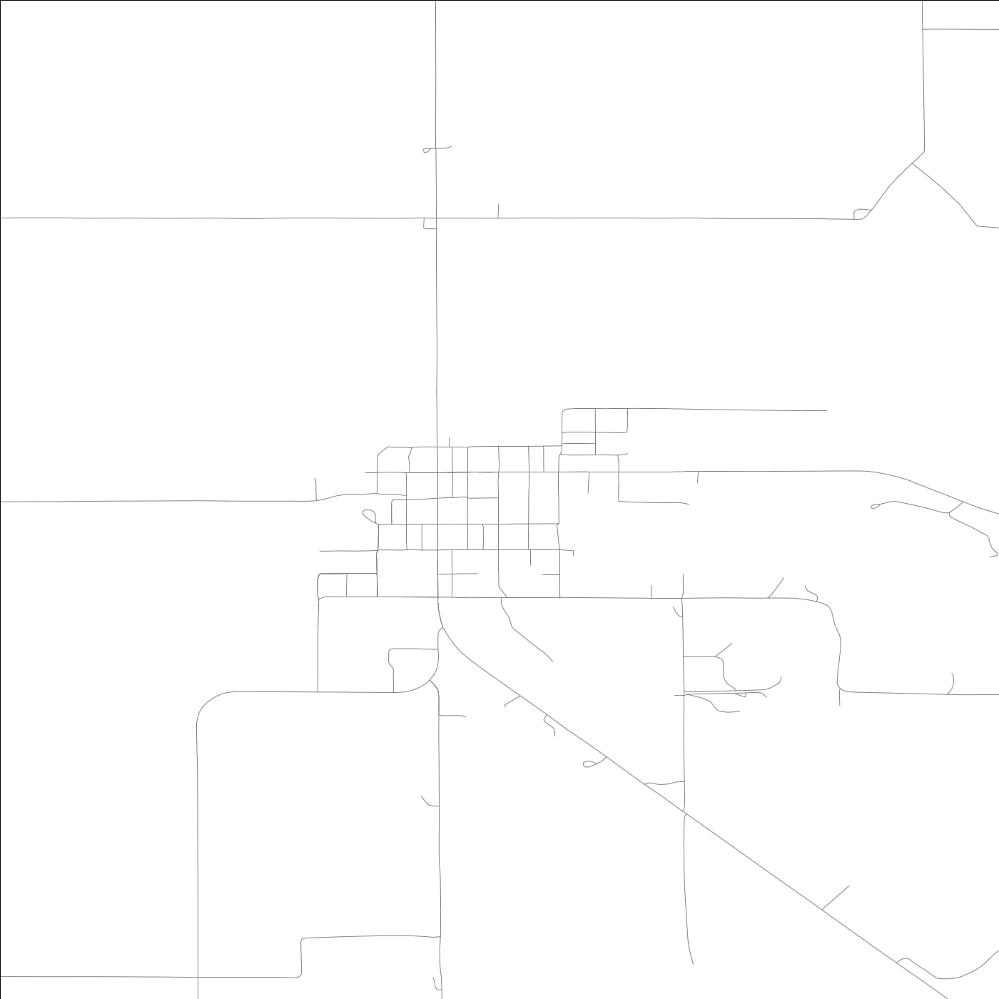 ROAD MAP OF COWDEN, ILLINOIS BY MAPBAKES