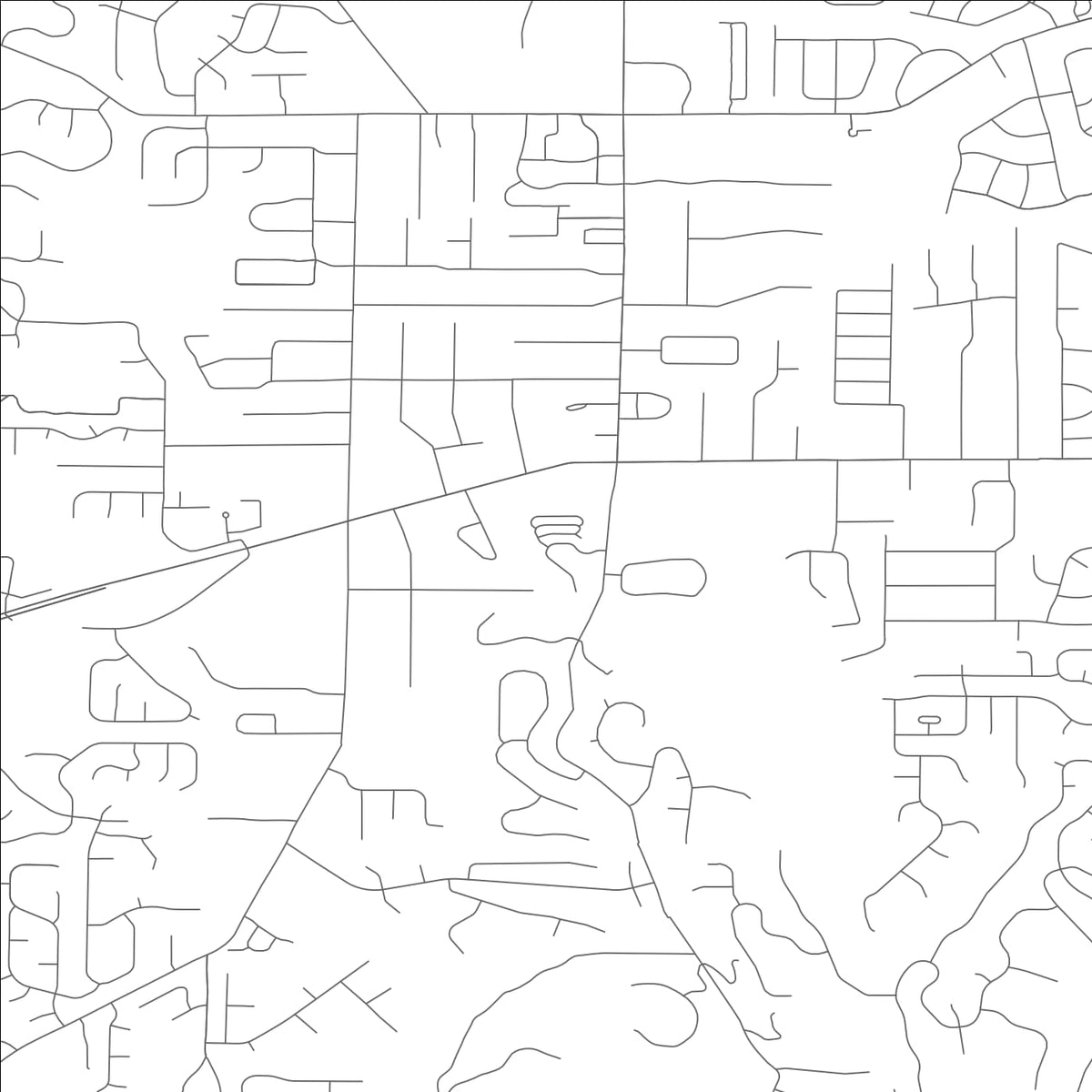 ROAD MAP OF ELLISVILLE, MISSOURI BY MAPBAKES