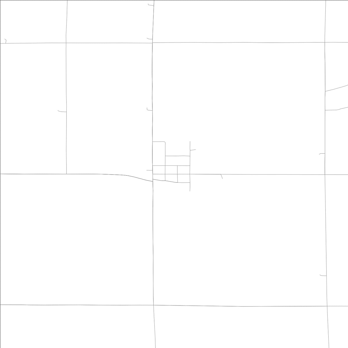 ROAD MAP OF ELLSTON, LOWA BY MAPBAKES