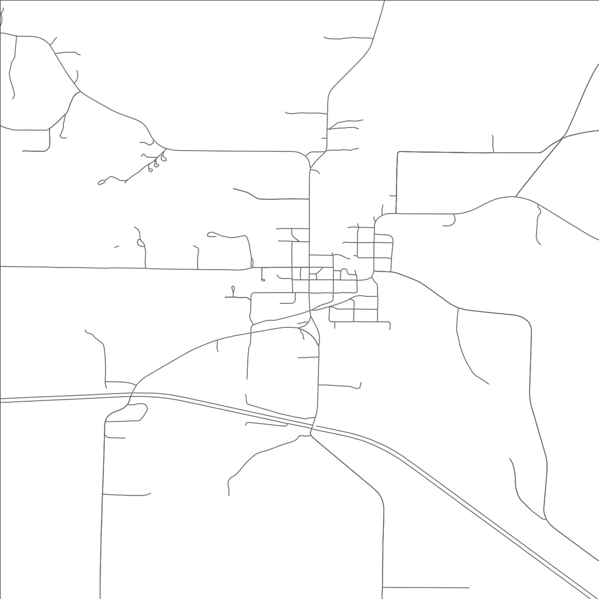 ROAD MAP OF ELLSINORE, MISSOURI BY MAPBAKES