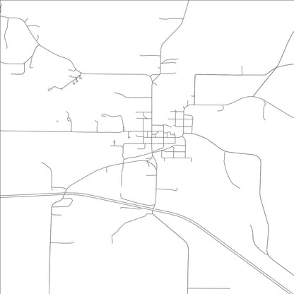 ROAD MAP OF ELLSINORE, MISSOURI BY MAPBAKES