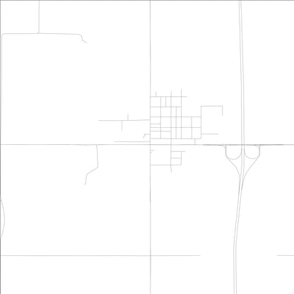 ROAD MAP OF ELLSWORTH, LOWA BY MAPBAKES