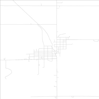 ROAD MAP OF ELMA, LOWA BY MAPBAKES