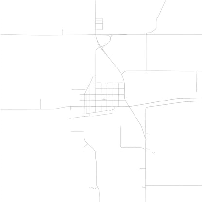 ROAD MAP OF EMERSON, LOWA BY MAPBAKES