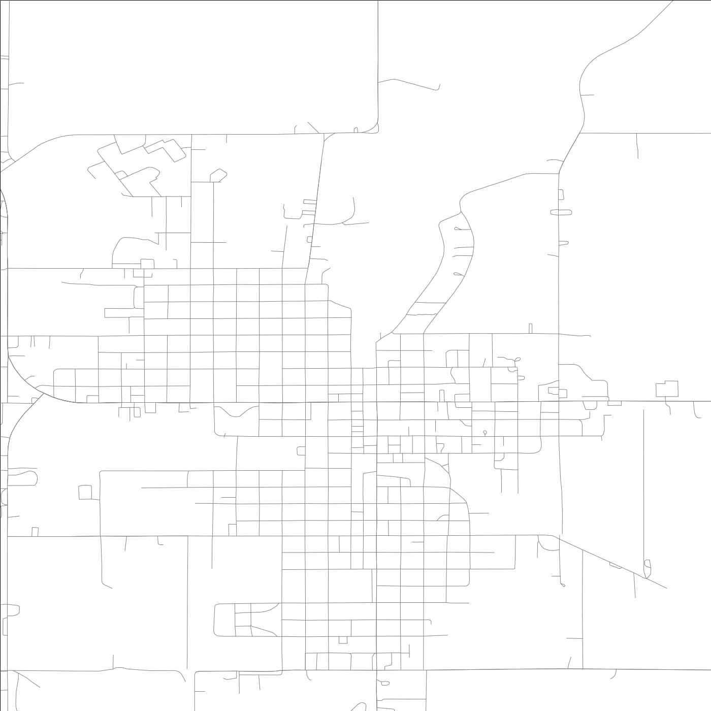 ROAD MAP OF EMMETSBURG, LOWA BY MAPBAKES