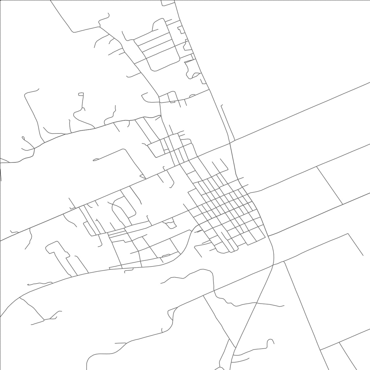 ROAD MAP OF ELSBERRY, MISSOURI BY MAPBAKES