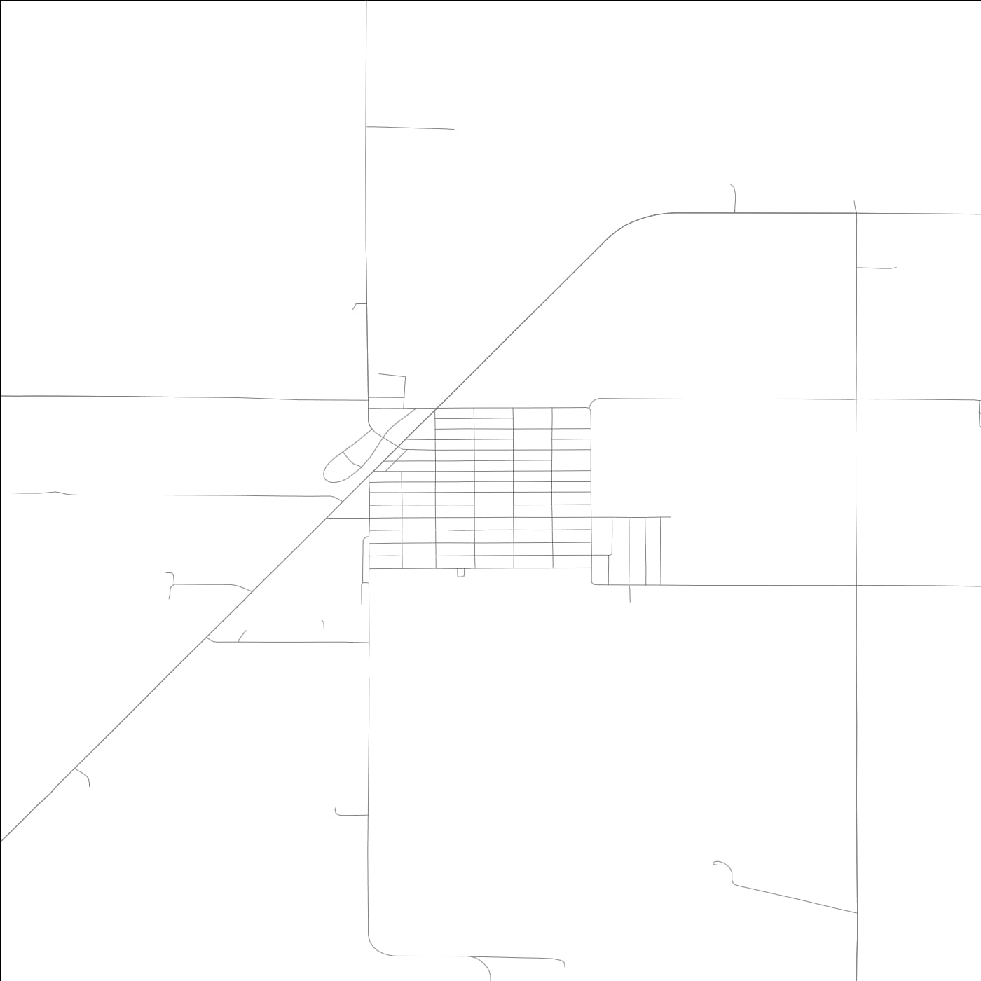 ROAD MAP OF ESSEX, LOWA BY MAPBAKES