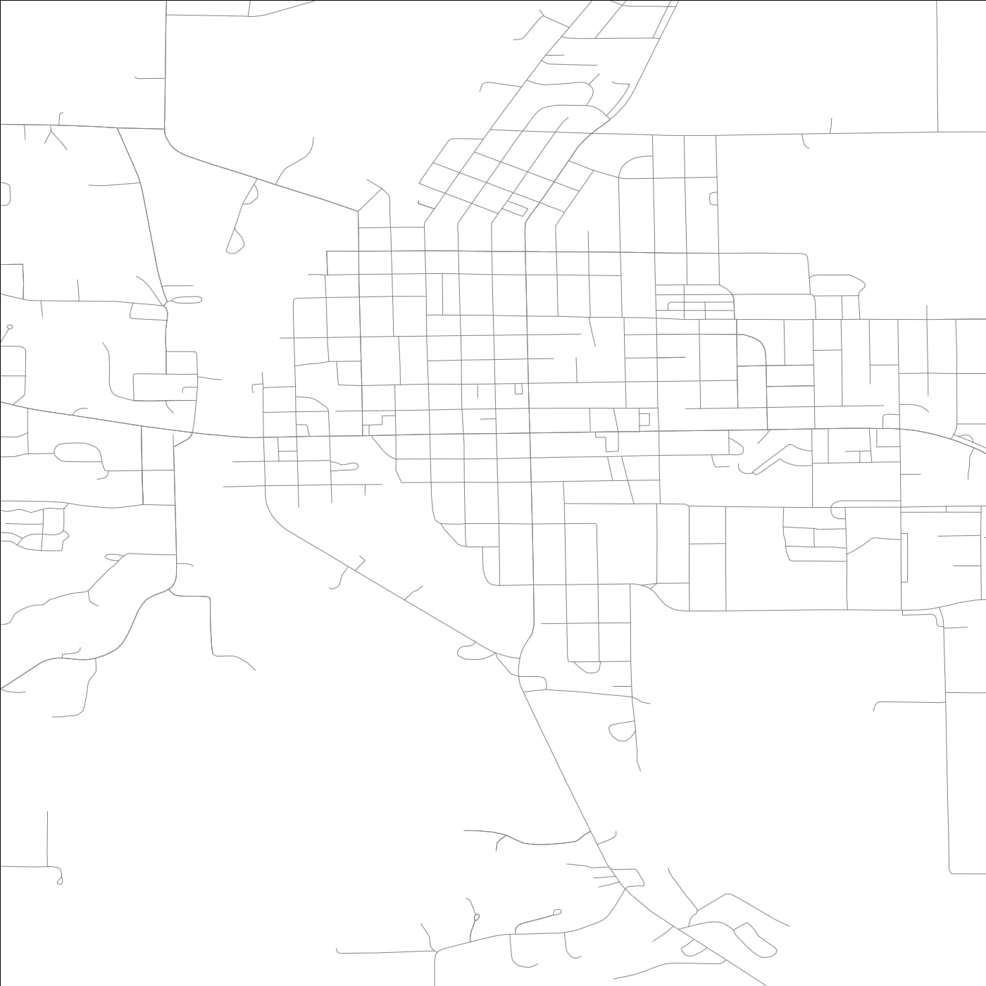 ROAD MAP OF ESTHERVILLE, LOWA BY MAPBAKES