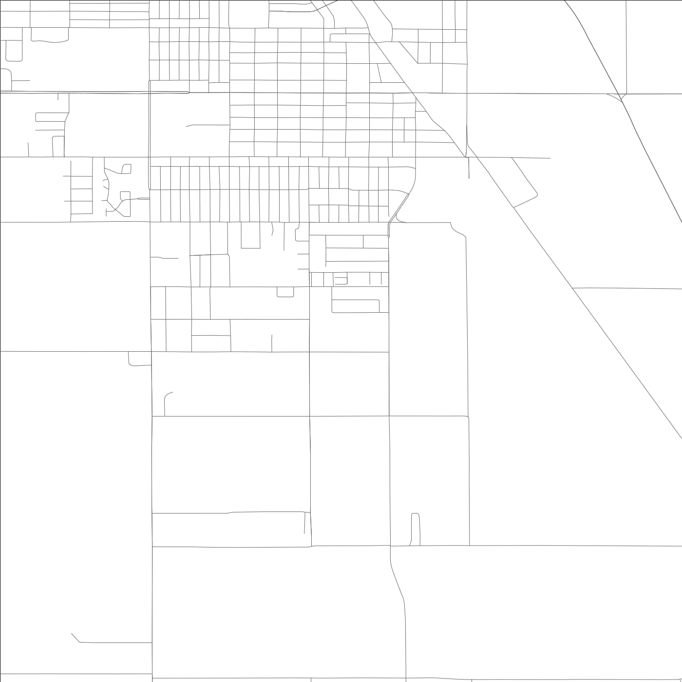 ROAD MAP OF CORCORAN, CALIFORNIA BY MAPBAKES