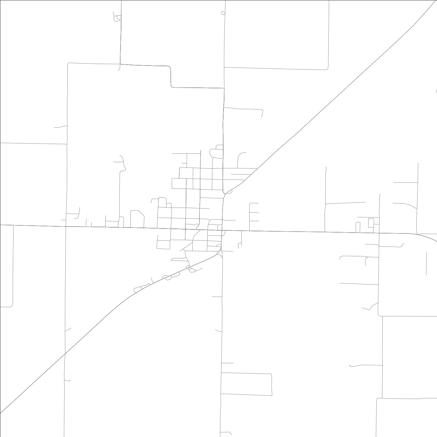 ROAD MAP OF CROSSVILLE, ILLINOIS BY MAPBAKES