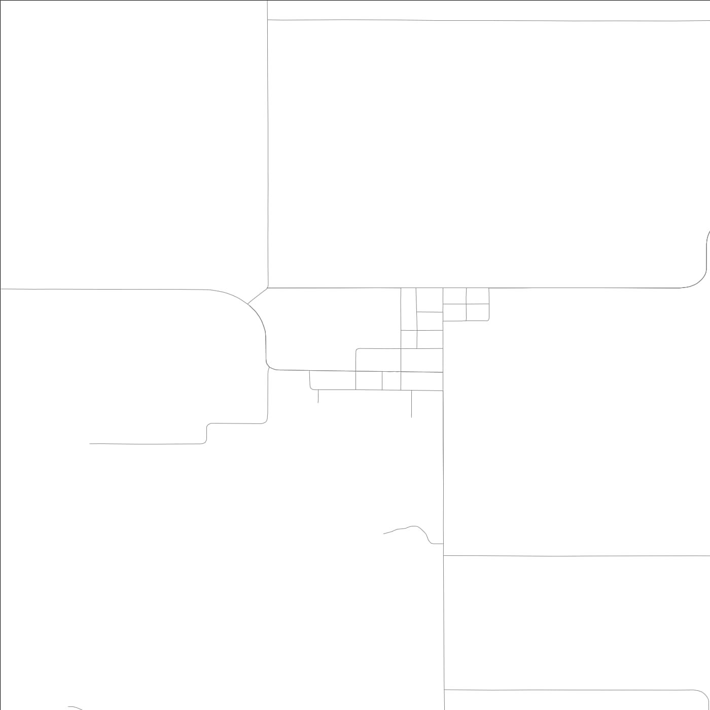 ROAD MAP OF EXLINE, LOWA BY MAPBAKES