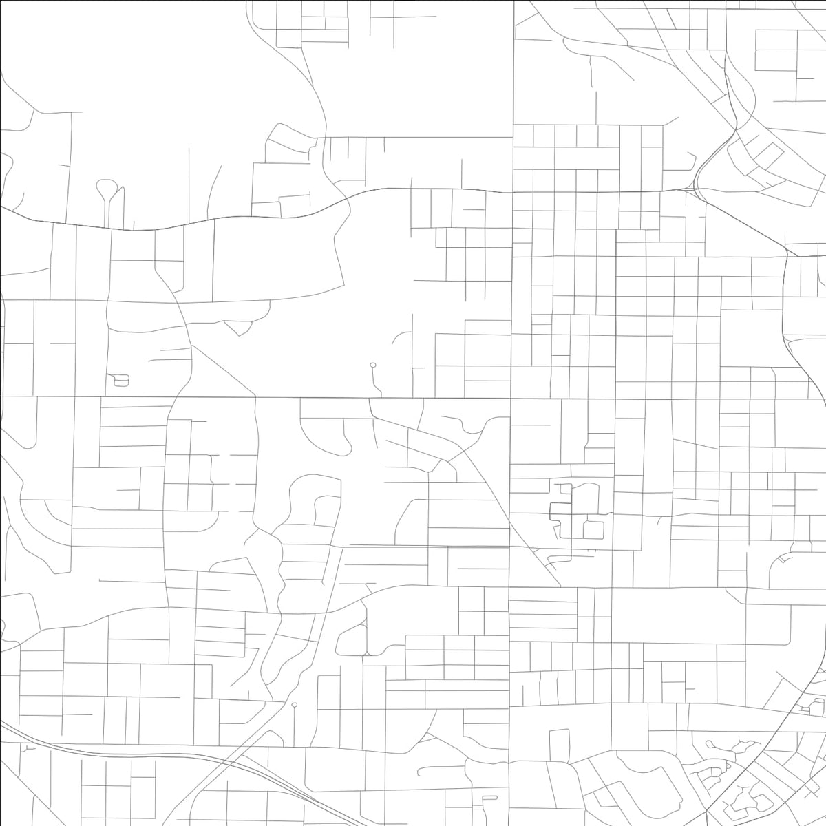 ROAD MAP OF ATLANTA, GEORGIA BY MAPBAKES