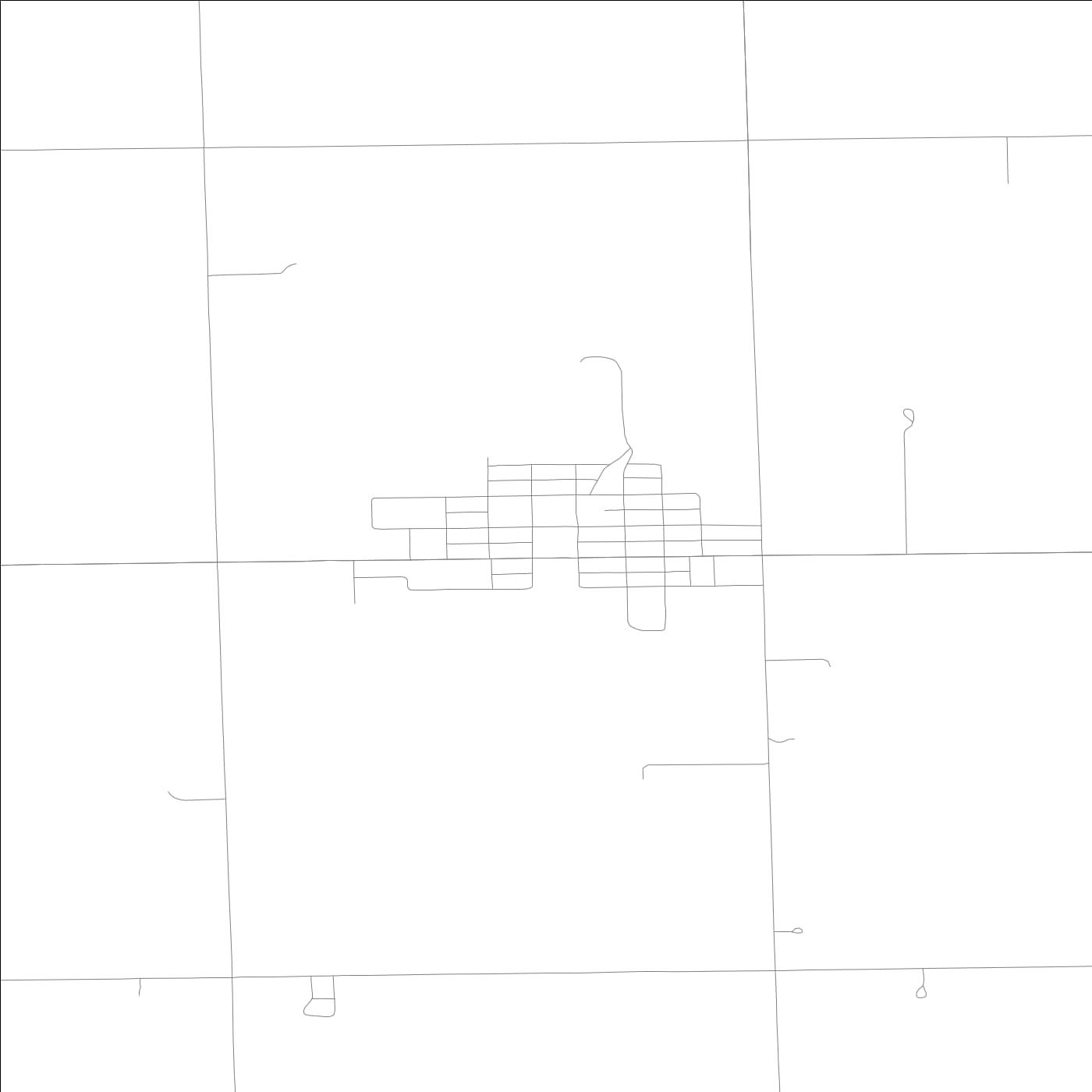 ROAD MAP OF CULLOM, ILLINOIS BY MAPBAKES