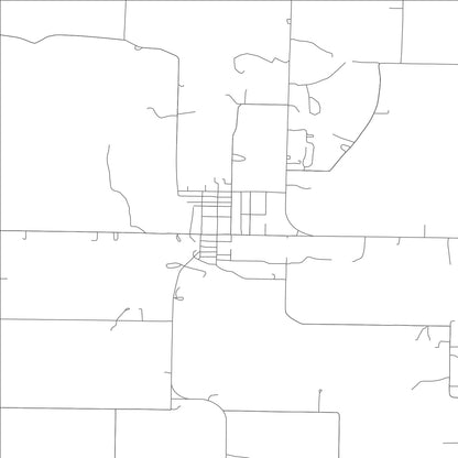 ROAD MAP OF EVERTON, MISSOURI BY MAPBAKES