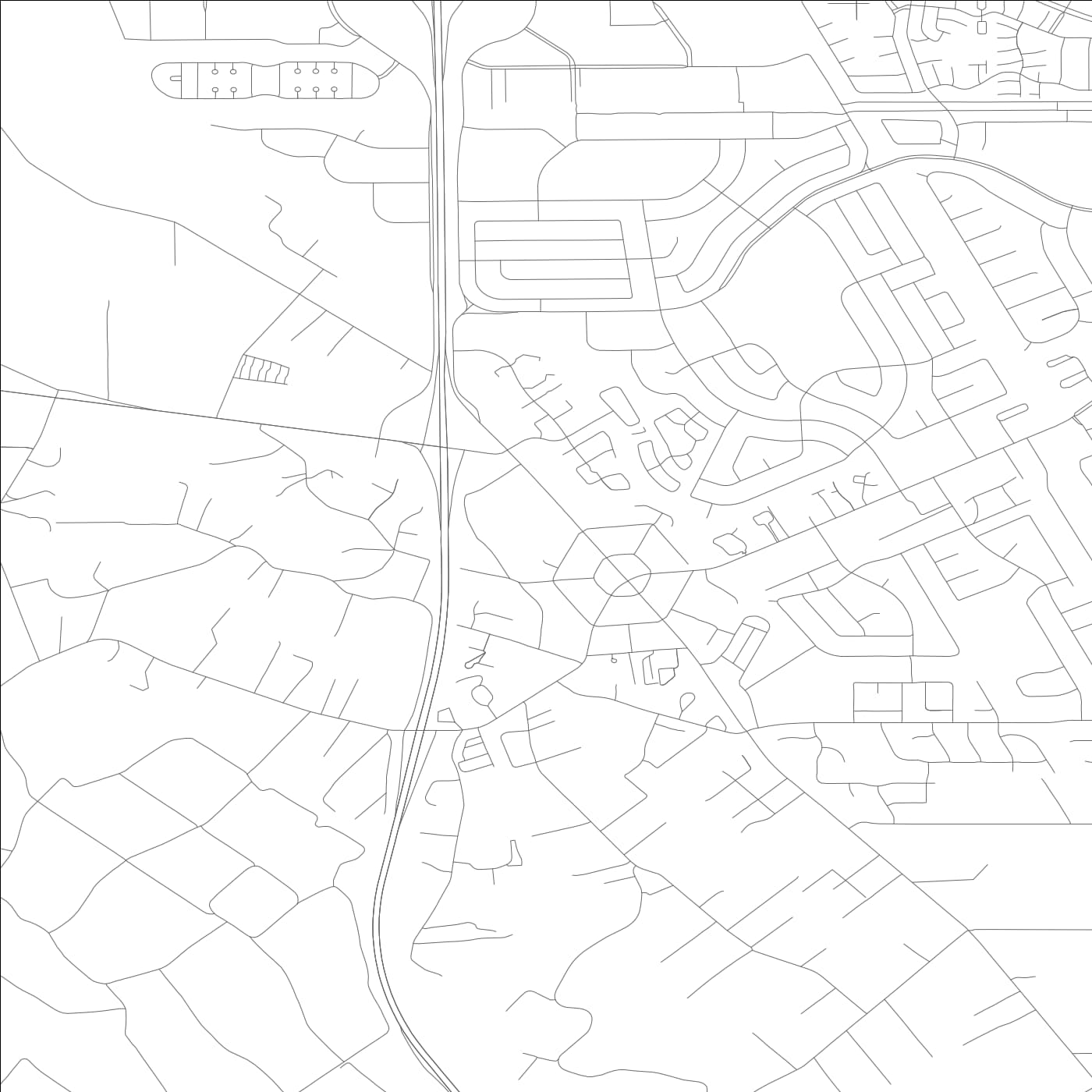 ROAD MAP OF COUNTRY CLUB, CALIFORNIA BY MAPBAKES