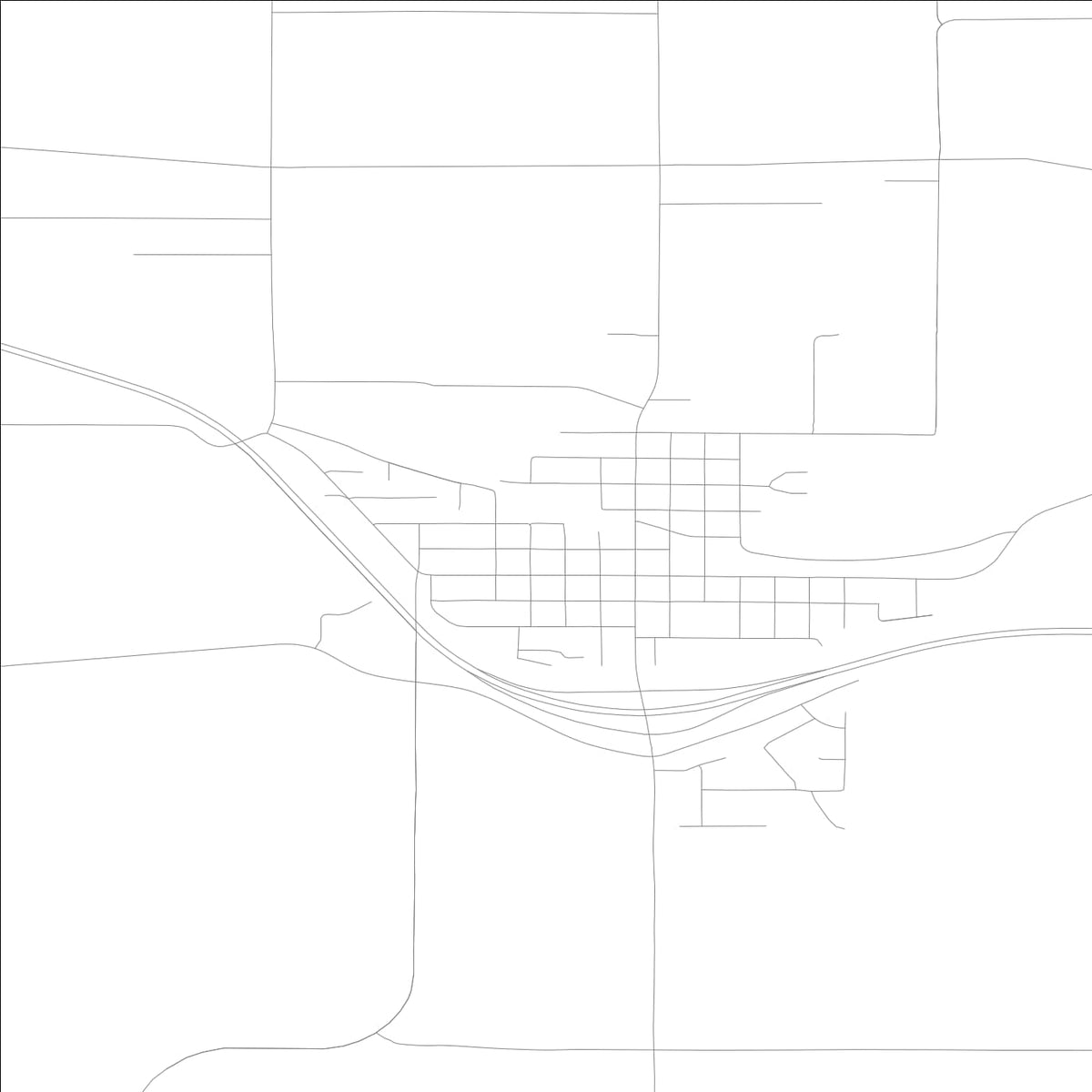 ROAD MAP OF FARLEY, LOWA BY MAPBAKES