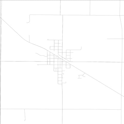 ROAD MAP OF DAHLGREN, ILLINOIS BY MAPBAKES