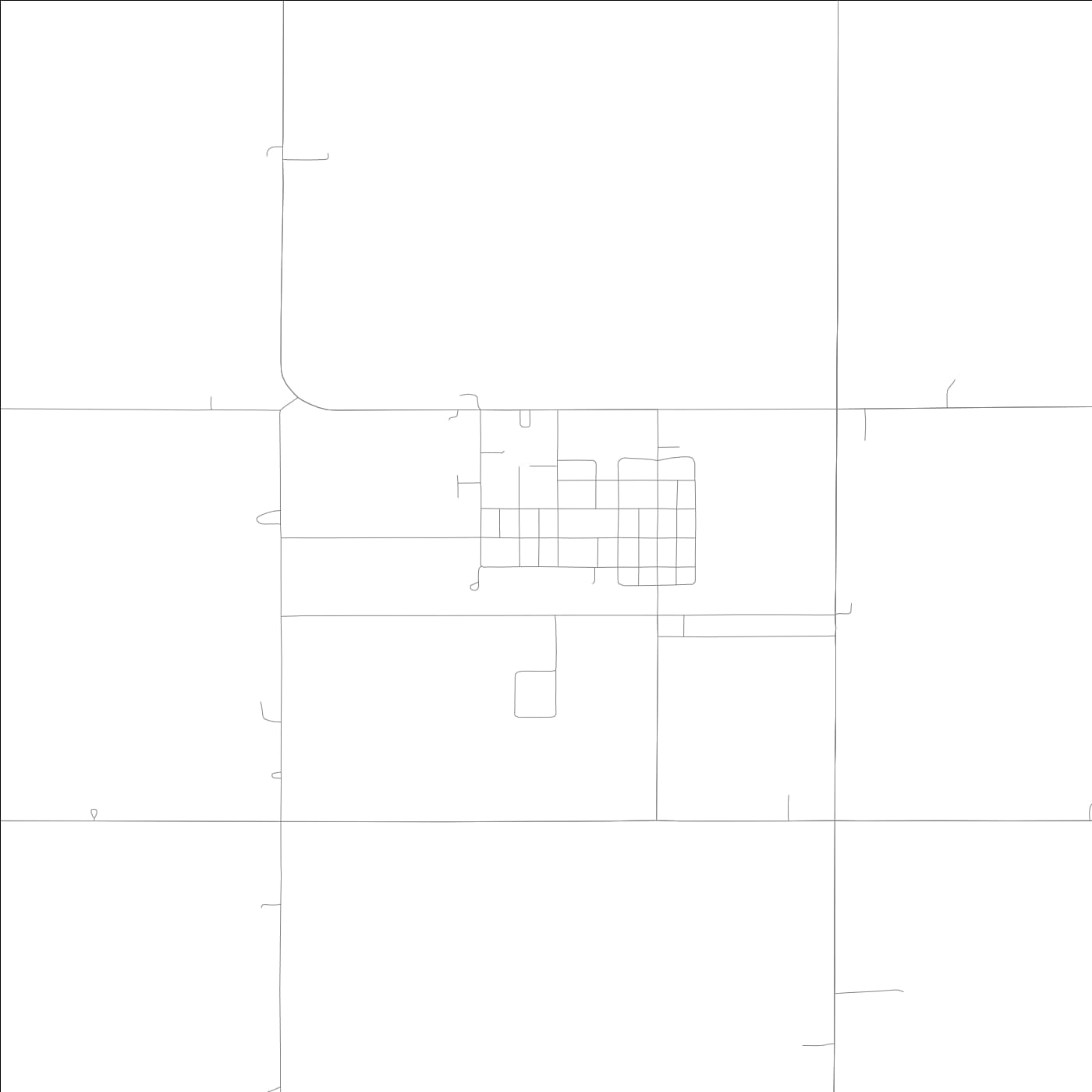 ROAD MAP OF FARNHAMVILLE, LOWA BY MAPBAKES