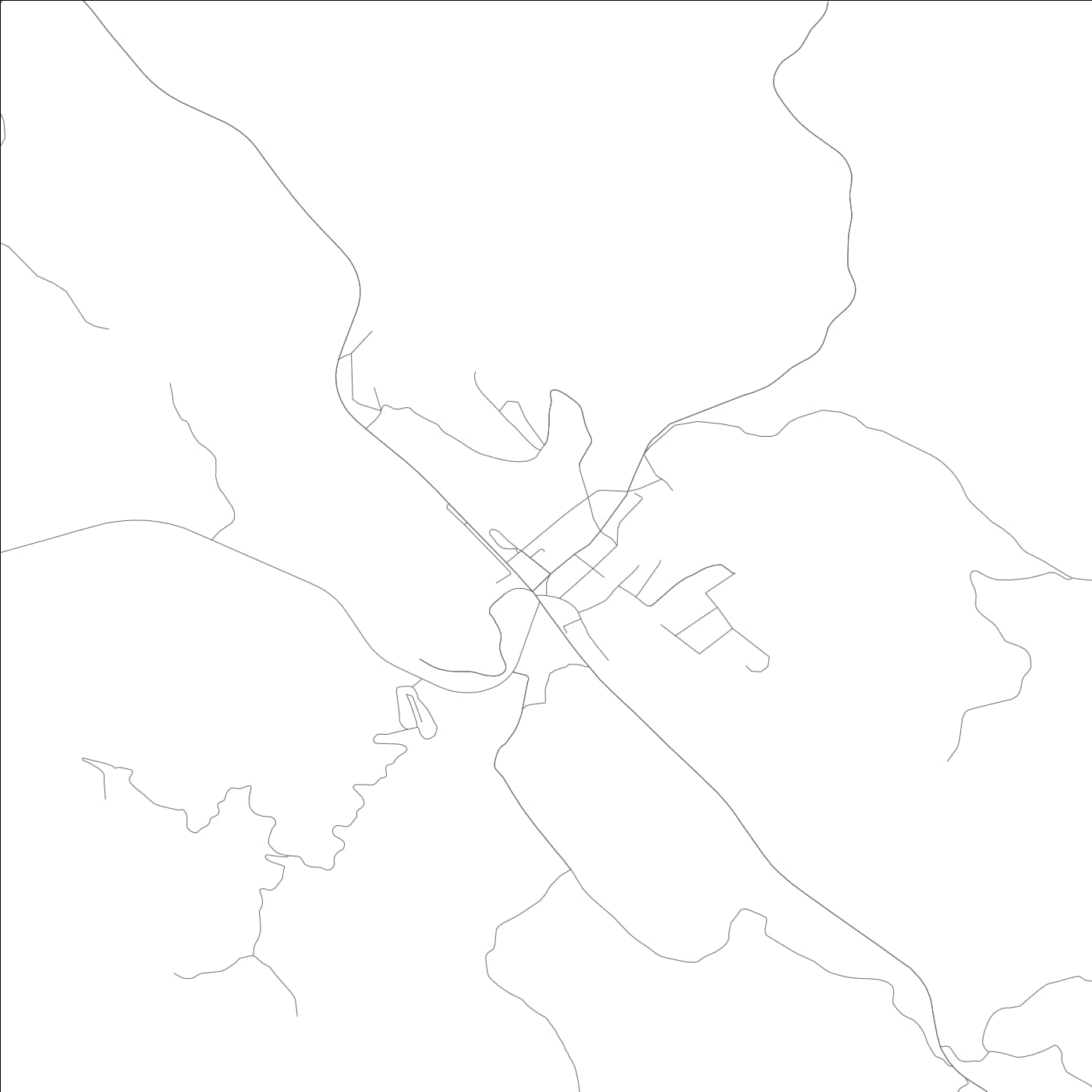 ROAD MAP OF COULTERVILLE, CALIFORNIA BY MAPBAKES