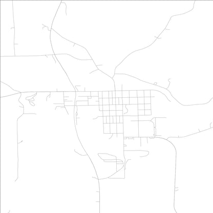 ROAD MAP OF FAYETTE, LOWA BY MAPBAKES