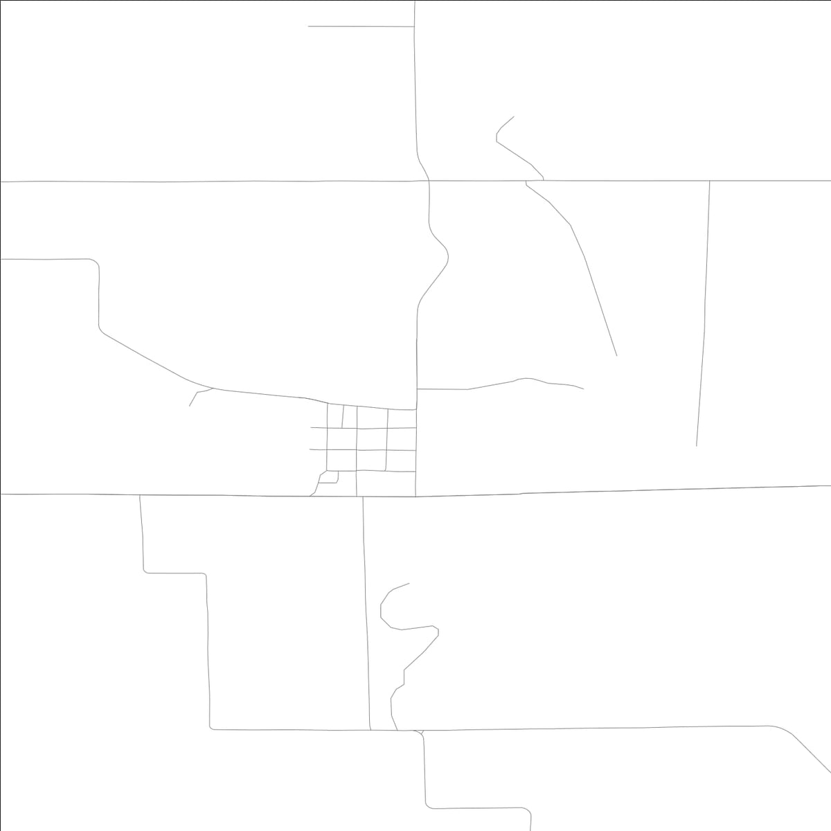 ROAD MAP OF FERGUSON, LOWA BY MAPBAKES