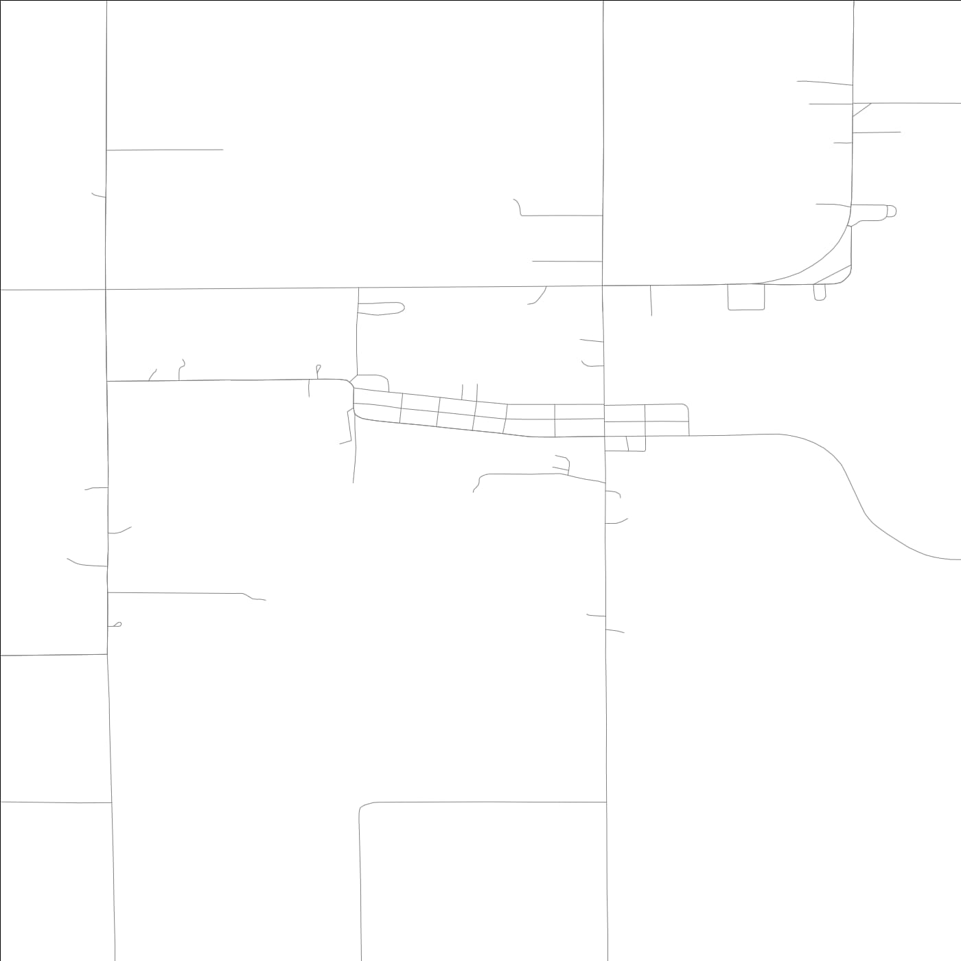 ROAD MAP OF FERTILE, LOWA BY MAPBAKES