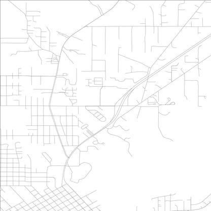 ROAD MAP OF CRESCENT CITY, CALIFORNIA BY MAPBAKES